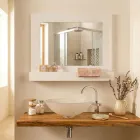 Recipient orizontal pentru oglinzi de perete din plexiglas, fabricat în Italia - Kiran Viadurini