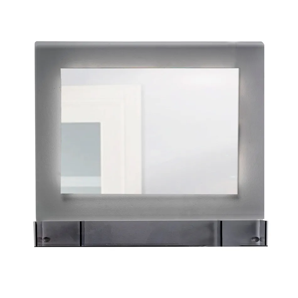 Recipient orizontal pentru oglinzi de perete din plexiglas, fabricat în Italia - Kiran Viadurini