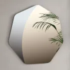 Oglindă poligonală neregulată cu colțuri teșite, fabricată în Italia - Calyra Viadurini