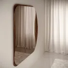 Oglindă pătrată cu ramă din lemn, fabricată în Italia - Vespera Viadurini