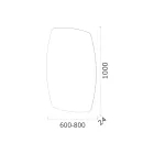 Oglinda perimetrala cu iluminare din spate LED Made in Italy - Sleep Viadurini