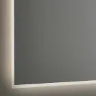 Oglindă de baie retroiluminată cu cadru sablat Fabricat în Italia - Floriana Viadurini