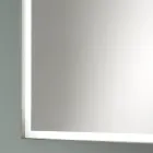 Oglindă de perete dreptunghiulară Cadru metalic Diverse culori și lumină Led - Renga Viadurini