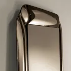 Oglindă dreptunghiulară cu ramă din cristal turnat, fabricată în Italia - Belinda Viadurini