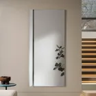 Oglindă dreptunghiulară cu inserție laterală în două culori, fabricată în Italia - Lumis Viadurini