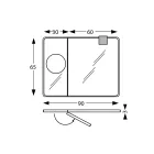 Oglinda dreptunghiulara din lemn si oglinda maritoare Made in Italy - Curie Viadurini