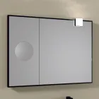 Oglinda dreptunghiulara din lemn si oglinda maritoare Made in Italy - Curie Viadurini