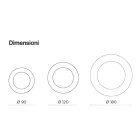 Oglindă rotundă cu ramă din sticlă ondulată, fabricată în Italia - Adelma Viadurini