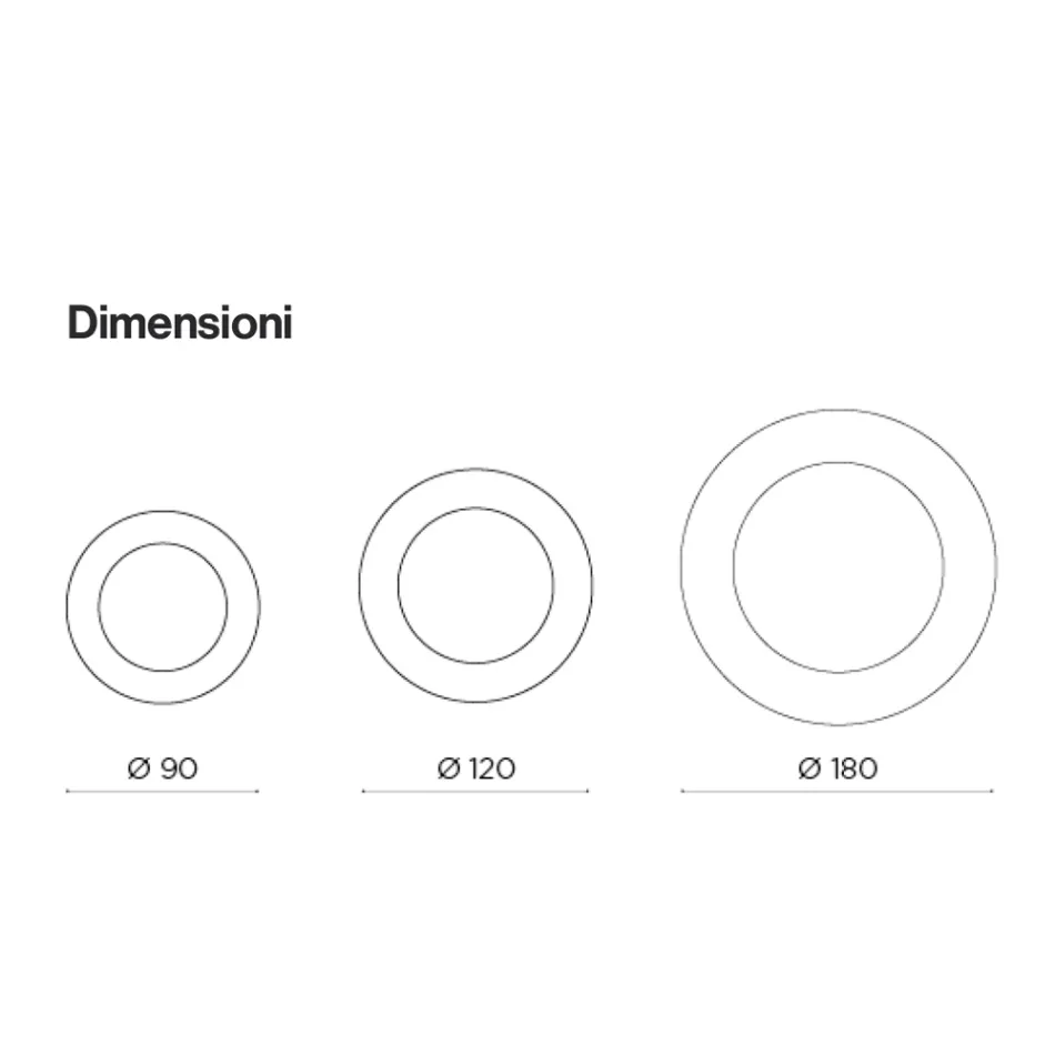 Oglindă rotundă cu ramă din sticlă ondulată, fabricată în Italia - Adelma Viadurini