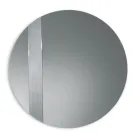 Oglindă rotundă cu inserție de plasă fabricată în Italia - Brigitta Viadurini