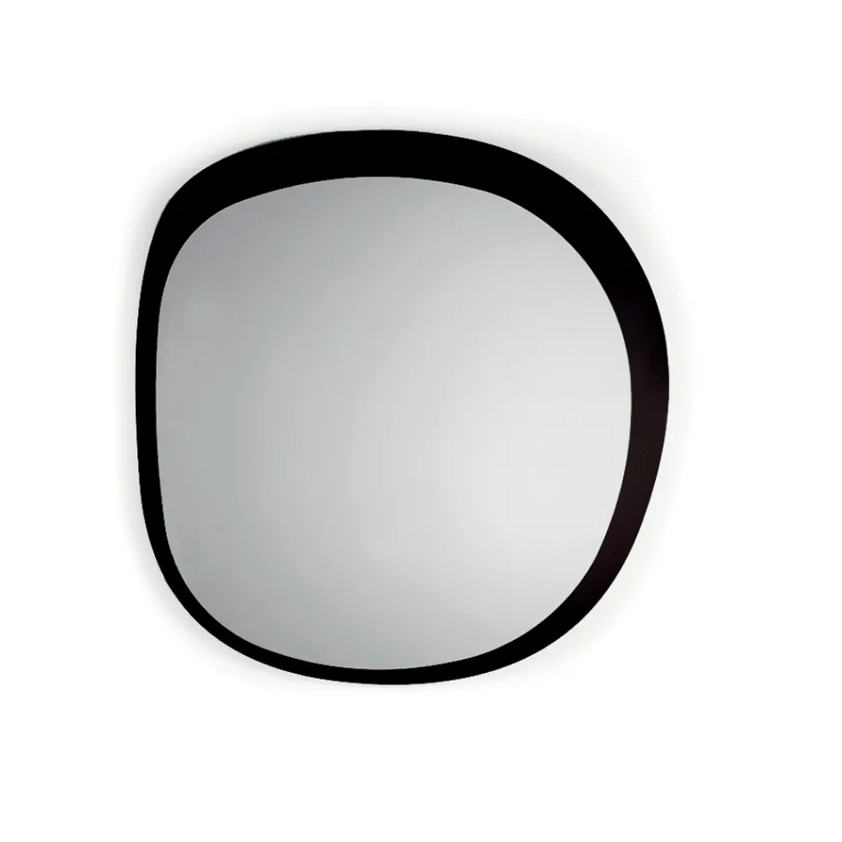 Oglindă în formă de sticlă, realizată din două panouri de sticlă suprapuse, fabricată în Italia - Alida Viadurini