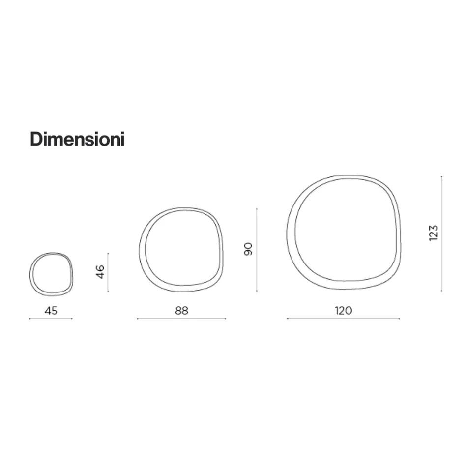 Oglindă în formă de sticlă, realizată din două panouri de sticlă suprapuse, fabricată în Italia - Alida Viadurini