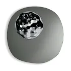 Oglindă în formă de oglindă cu inserție de sticlă ondulată, fabricată în Italia - Adalberta Viadurini