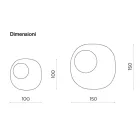 Oglindă în formă de oglindă cu inserție de sticlă ondulată, fabricată în Italia - Adalberta Viadurini