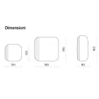 Oglindă în formă de oglindă cu inserție în dungi, fabricată în Italia - Alessia Viadurini