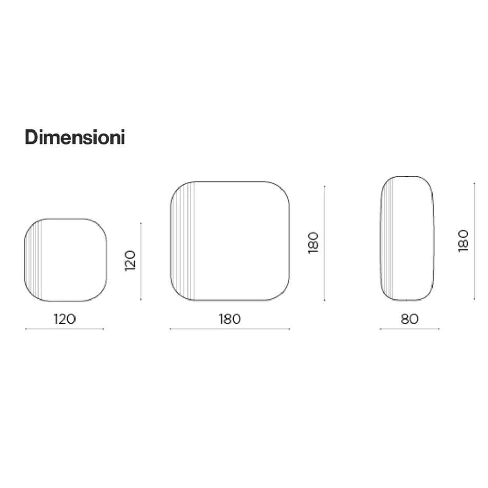 Oglindă în formă de oglindă cu inserție în dungi, fabricată în Italia - Alessia Viadurini