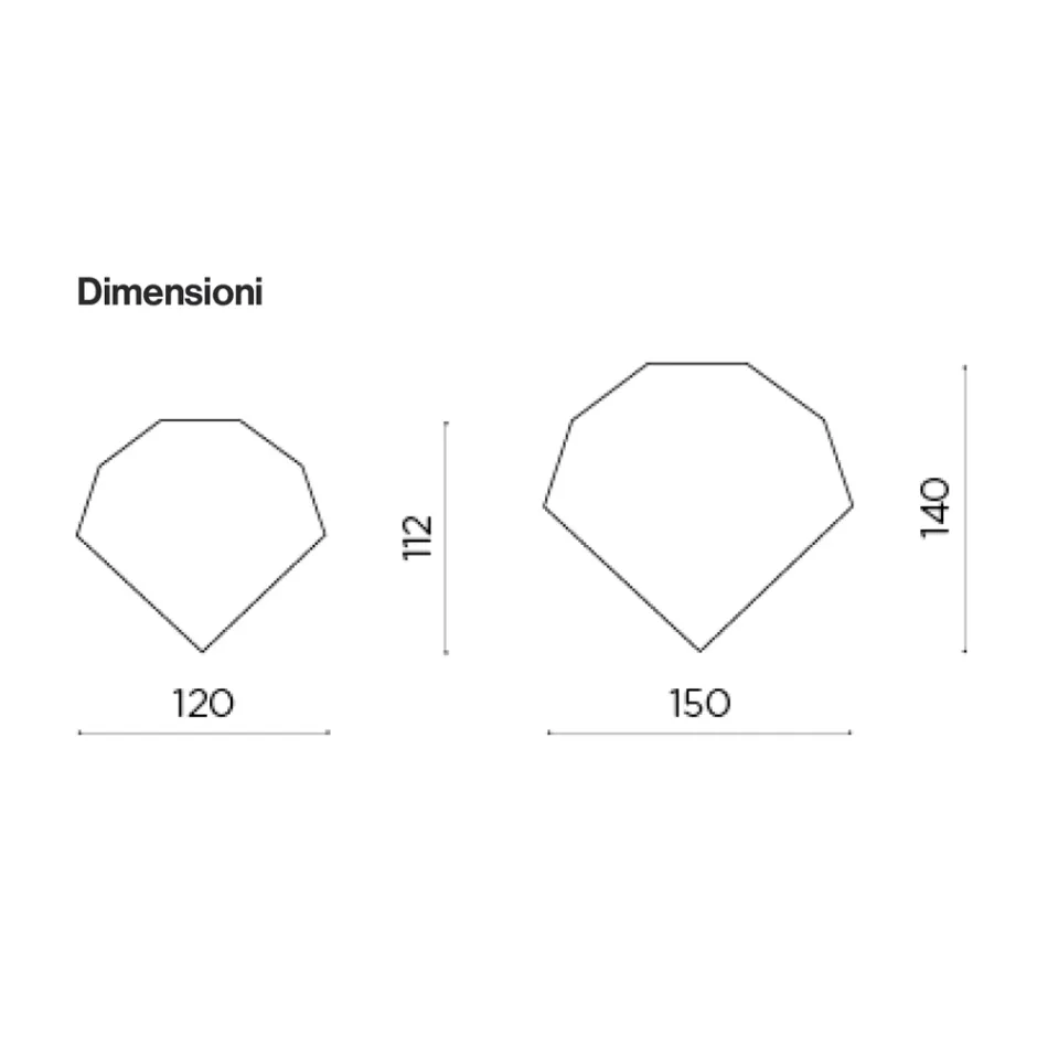Oglindă cu formă disponibilă în 2 culori și 2 dimensiuni - Bonella Viadurini