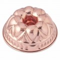 Formă rotundă pentru prăjitură cu gogoașă din cupru conservată manual cu decor - Gianandrea