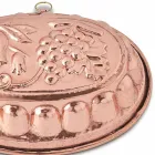 Deserturi Tigaie ovală pentru tort în cupru conservat cu mână cu decor - Gianfilippo Viadurini