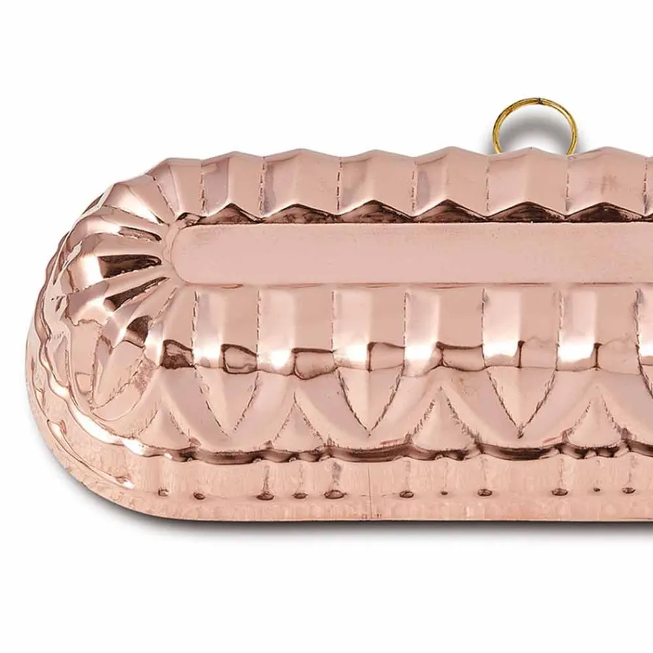 Matrita ovala Plumcake in cupru conservat manual 30x11 - Gianclaudio Viadurini