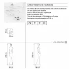 Design de podea cu statui luminoase cu lumină led pentru interior - Penelope de Myyour Viadurini