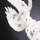 Figurina din ceramică în formă de papagal Fabricată manual în Italia - Pagallo Viadurini