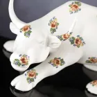 Figurină ceramică realizată manual în formă de taur Fabricată în Italia - Bulino Viadurini
