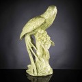 Statuie realizată manual din ceramică, în formă de papagal, fabricată în Italia - Pagallo