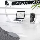 Suport pentru laptop în plexiglas transparent sau afumat Design 2 bucăți - Nerdino Viadurini