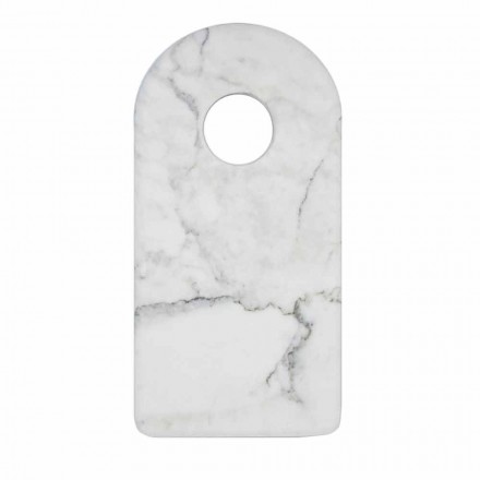 Placă de tăiere din marmură modernă modernă de Carrara, fabricată în Italia - Amros Viadurini