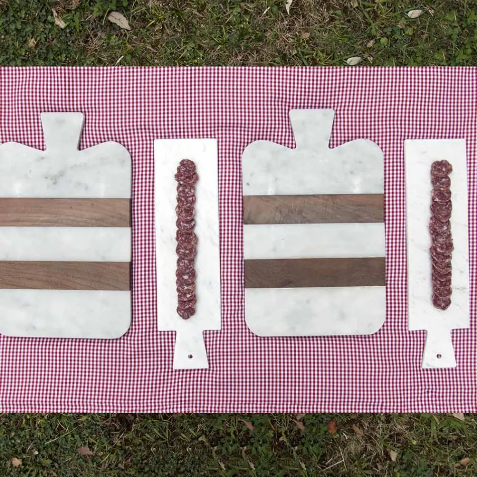 Marmura alba de Carrara si lemnul realizat in Italia Viadurini