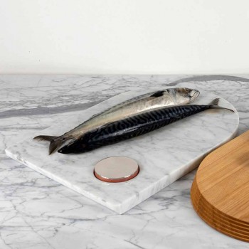 Accesorii pentru tăiere și bucătărie în marmură, lemn și oțel Design de lux - Icaro