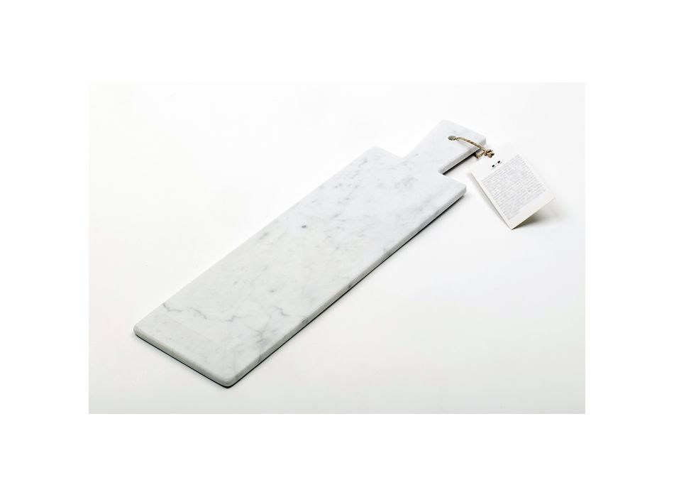 Tăieță modernă din marmură albă de Carrara Fabricată în Italia - Biblon Viadurini