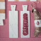 Tăieță modernă din marmură albă de Carrara Fabricată în Italia - Biblon Viadurini