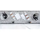 Tăieță modernă din marmură albă de Carrara Fabricată în Italia - Biblon Viadurini