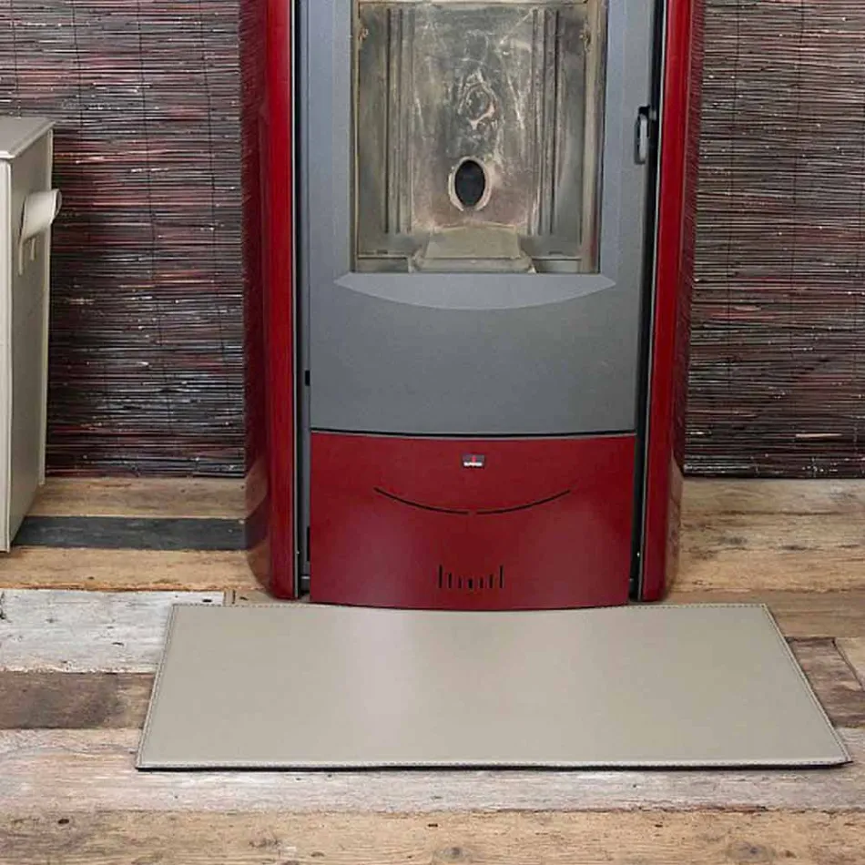 Covoraș din piele pentru șemineu / sobă Cleo Made in Italy Viadurini
