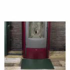 Covoraș din piele pentru șemineu / sobă Virgilio Made in Italy Viadurini