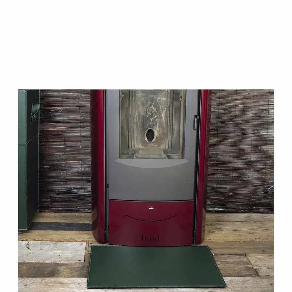 Covoraș din piele pentru șemineu / sobă Virgilio Made in Italy Viadurini