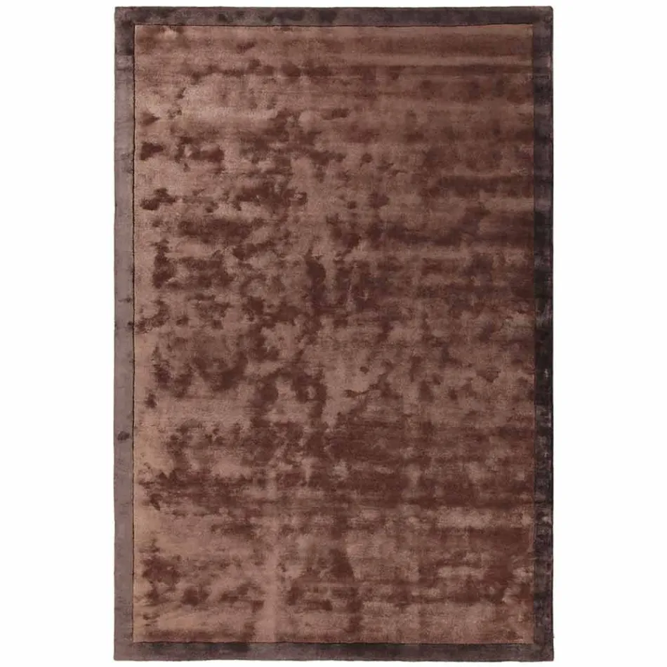 Covor mărginit în bumbac și vâscoză colorată pentru living - Planetariu Viadurini