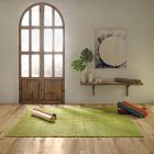 Covor de sufragerie cu design modern și colorat țesut manual din iută - Melino Viadurini