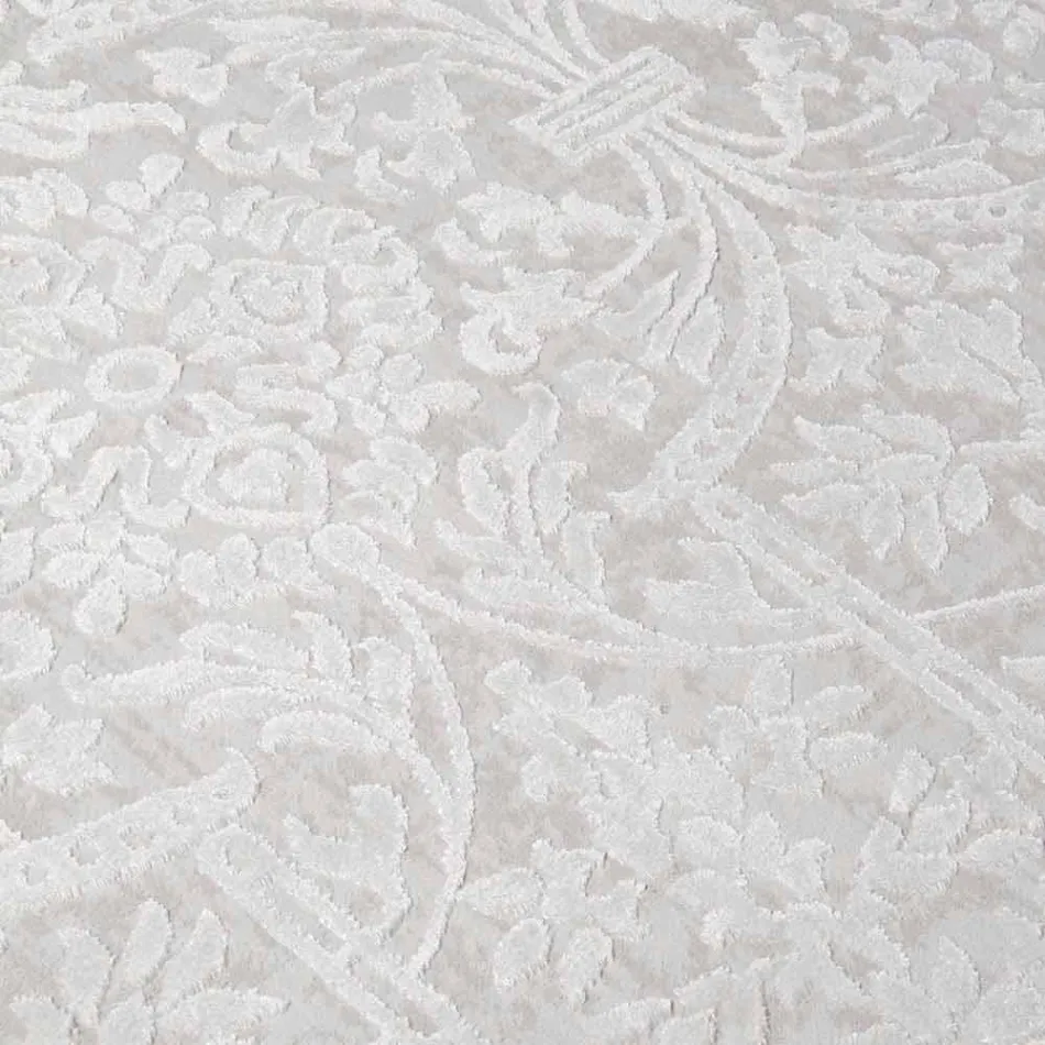 Covor de design cu design bej în poliester și vâscoză - Occitania Viadurini