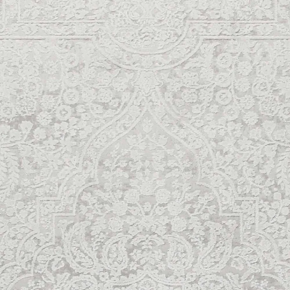 Covor de design cu design bej în poliester și vâscoză - Occitania Viadurini