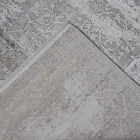 Covor designer în vâscoză și gri gri acrilic cu design - președinte Viadurini