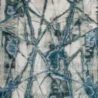 Covor de sufragerie cu model modern, din mătase și lână de bambus - Laptops Viadurini