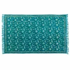 Covor dreptunghiular din material colorat cu ciucuri - Fibraù Viadurini