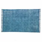 Covor dreptunghiular din material colorat cu ciucuri - Fibraù Viadurini