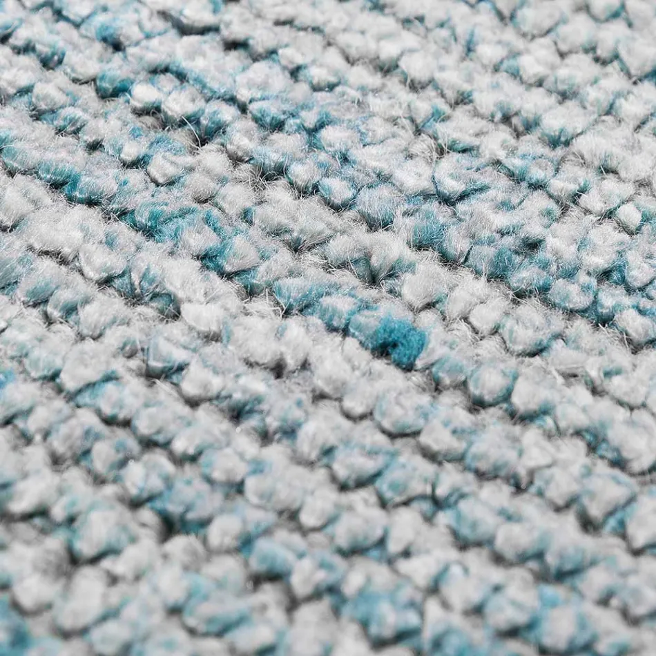 Covor lucrat manual țesut în India Lână de înaltă calitate și mătase de bambus - Anella Viadurini