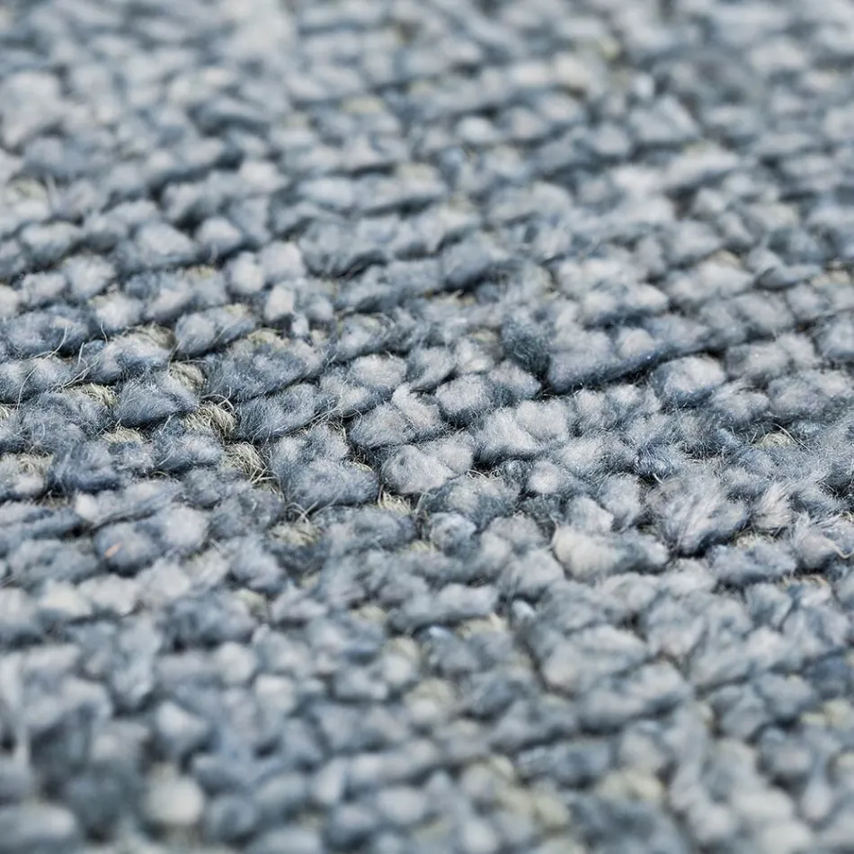 Covor lucrat manual țesut în India Lână de înaltă calitate și mătase de bambus - Anella Viadurini