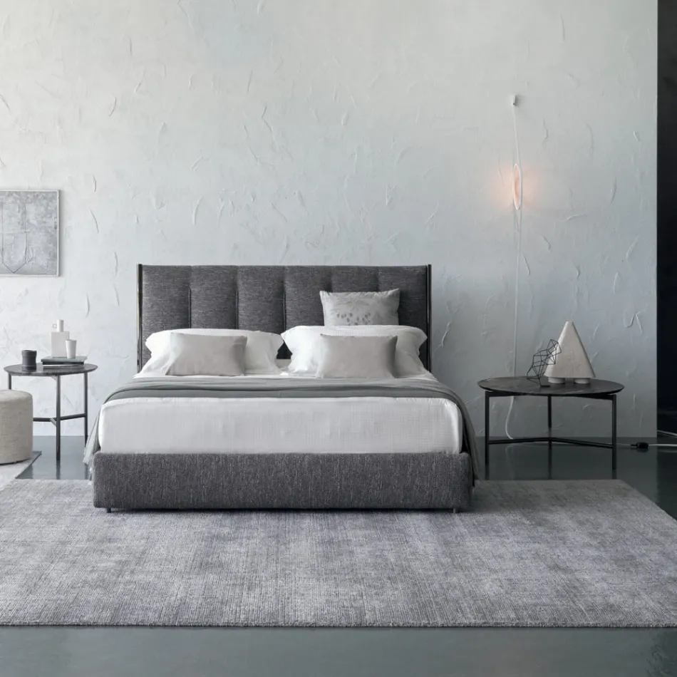 Covor lucrat manual țesut în India Lână de înaltă calitate și mătase de bambus - Anella Viadurini