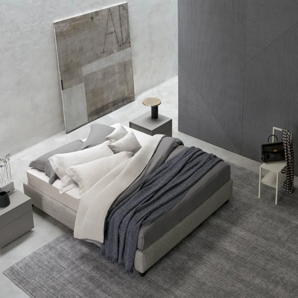 Covor lucrat manual țesut în India Lână de înaltă calitate și mătase de bambus - Anella Viadurini